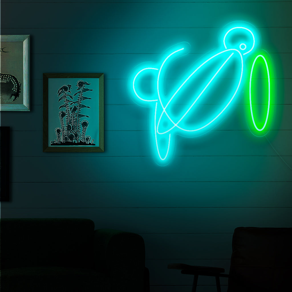 „Abstract Line Art Neon Sign“ – Ein elegantes Neonlicht mit abstrakter Linienkunst, das Ihrem Wohnraum minimalistische Eleganz und modernen Charme verleiht.