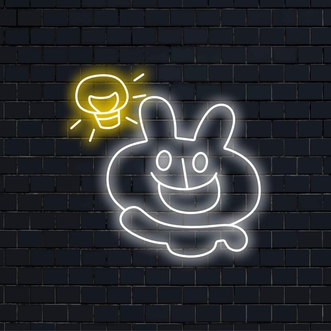 „Bright Idea Neon Sign“ ist eine kreative und leuchtende Ergänzung für Ihr Interieur. Ein Neonlicht, das den Funken einer guten Idee symbolisiert.