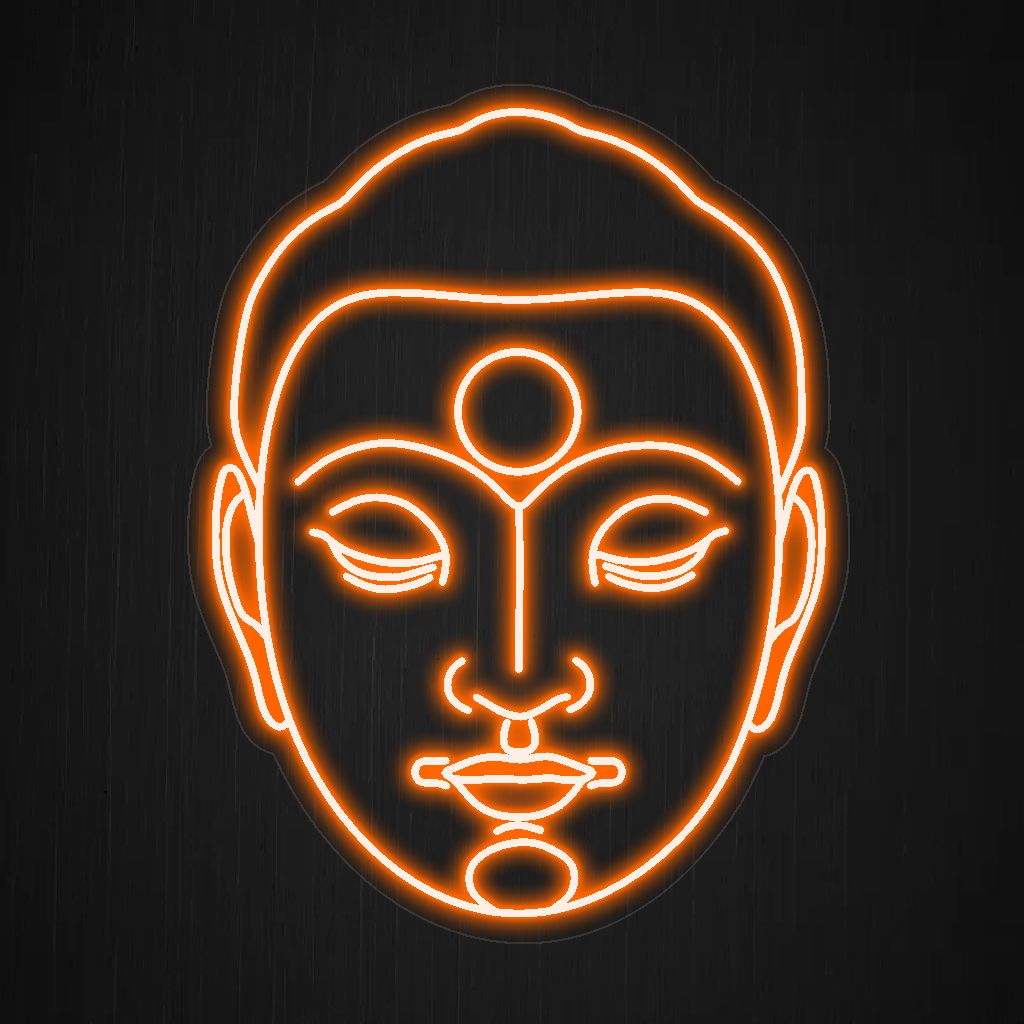 „Buddha-Neonzeichen“ – Ein ruhiges Neonlicht mit dem ikonischen Bild Buddhas, das Ihrer Meditation oder Ihrem heiligen Raum eine Atmosphäre des Friedens, der Erleuchtung und der spirituellen Verbindung verleiht.