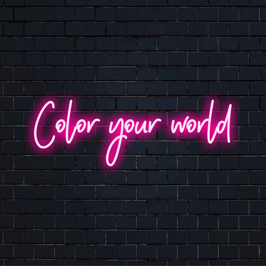 Individuelles LED-Neonschild, das jedem Raum lebendiges Licht und künstlerisches Flair verleiht; perfekt für eine individuelle Einrichtung.