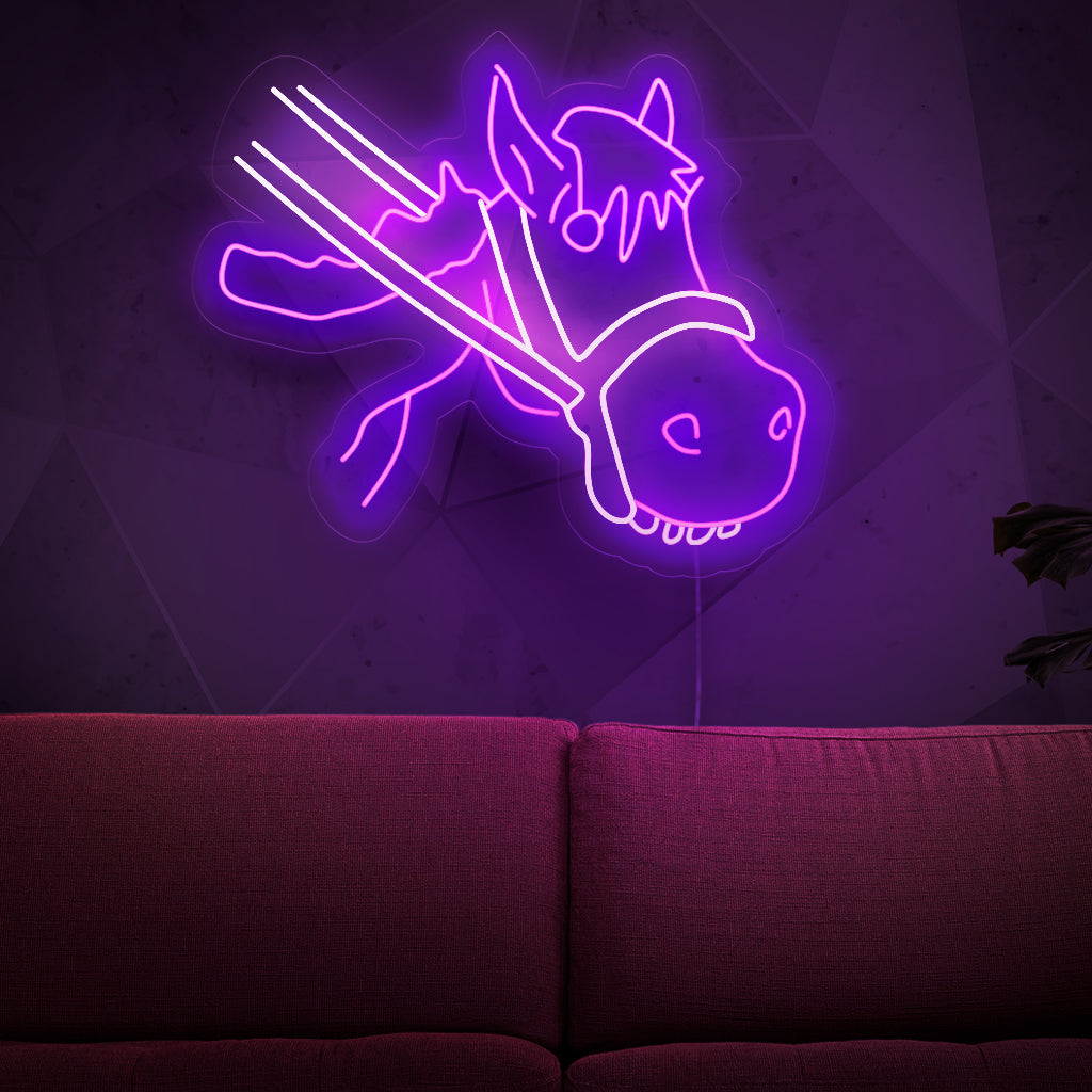 „Cute Donkey Neon Sign“ ist eine entzückende und skurrile Wahl für Tierliebhaber. Dieses Neonlicht zeigt einen liebenswerten Esel und verleiht Ihrem Raum Charme und Charakter.