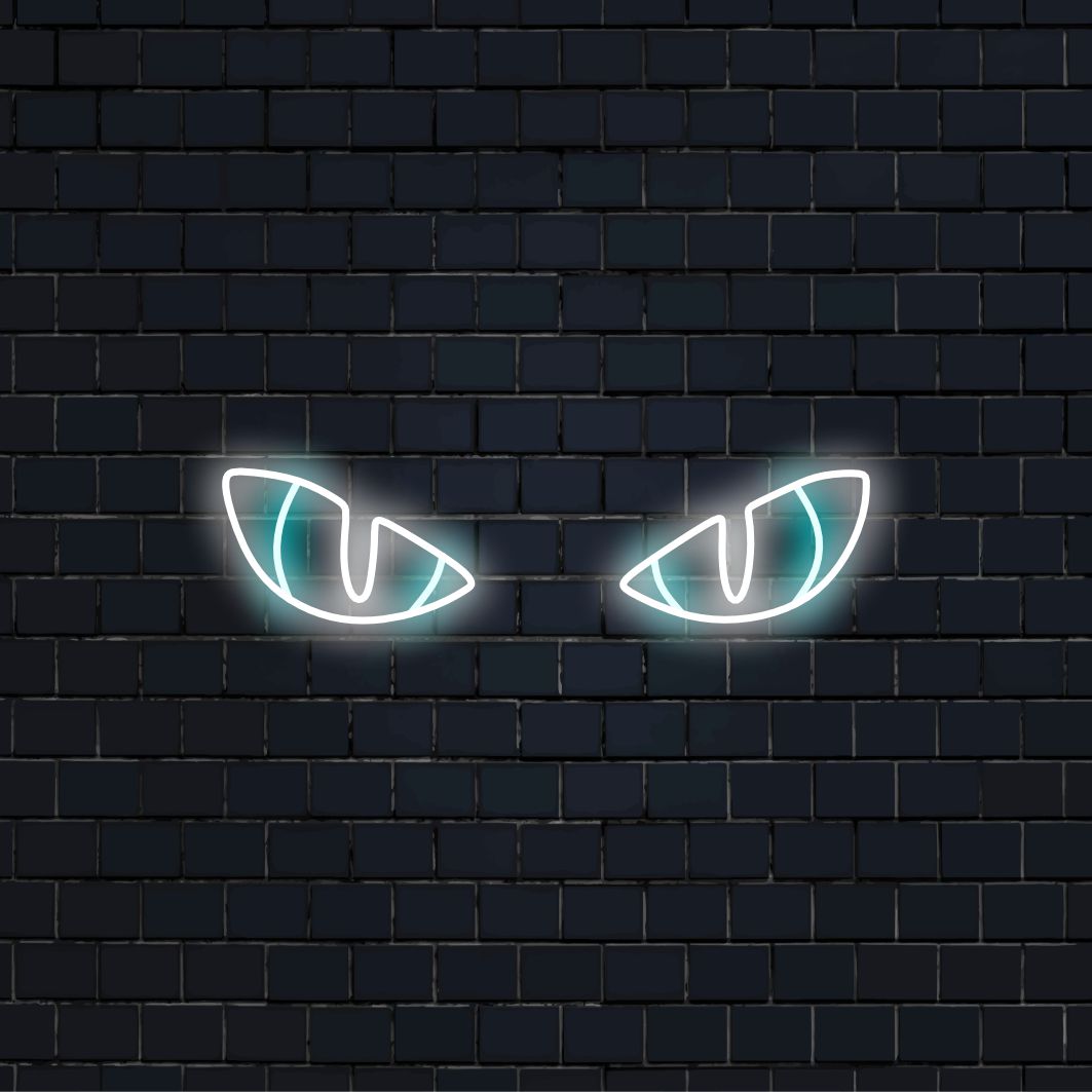 „Eyes Neon Sign“ leuchtet mit einem fesselnden Glanz, perfekt für Kunstgalerien und Räume, die die rätselhafte Schönheit der Augen feiern und der Atmosphäre einen Hauch von Geheimnis und Reiz verleihen.