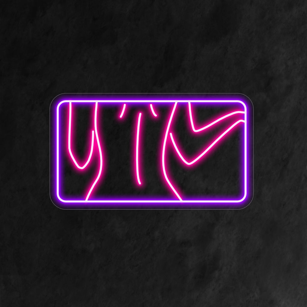 „Female Back Neon Sign“ leuchtet in einem eleganten Glanz, perfekt für Modestudios und Räume, die den Reiz weiblicher Ästhetik feiern und der Atmosphäre einen Hauch von Schönheit verleihen.