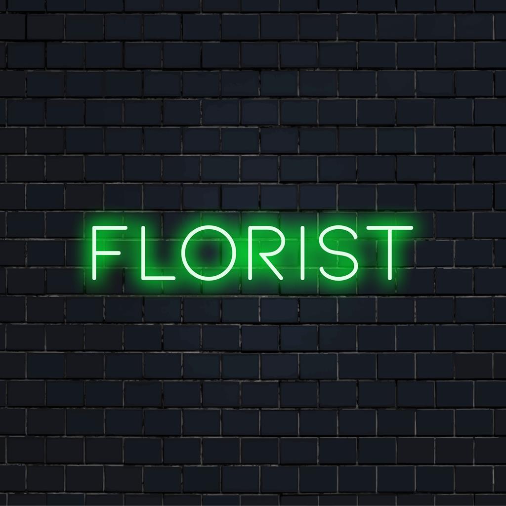 Individuelles LED-Neonschild mit maßgeschneidertem Blumendesign, perfekt für eine einzigartige Neonlichtdekoration in jeder Umgebung.