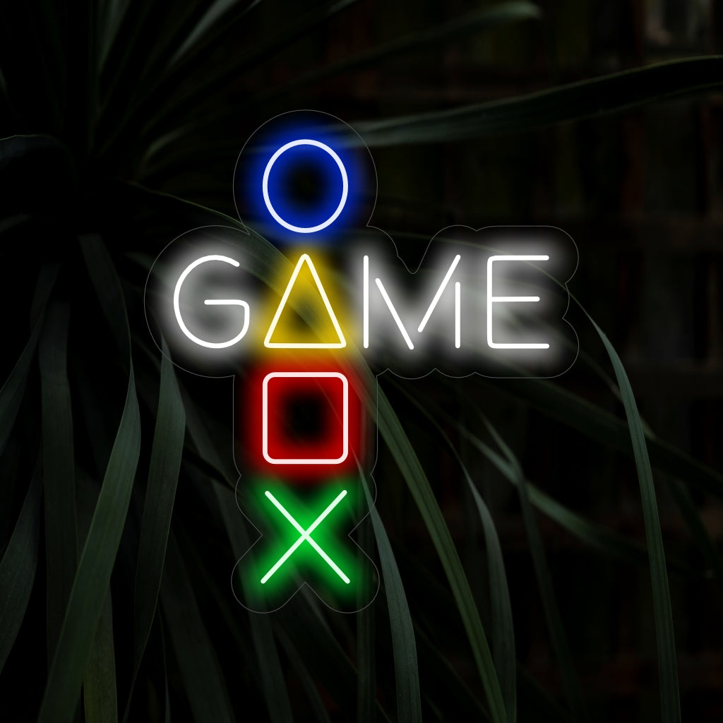 „Game Neon Sign“ – Leuchtet mit der Essenz des Spiels, perfekt für Spielzimmer und Unterhaltungsbereiche, fängt die Spannung des Spielens ein.