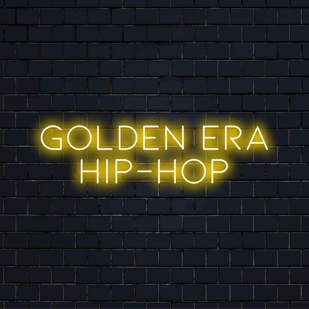 Individuelles LED-Neonschild im Hip-Hop-Stil der Goldenen Ära, das eine Retro-Hip-Hop-Atmosphäre vermittelt, perfekt für einzigartige Einrichtungs- und Kunstliebhaber.
