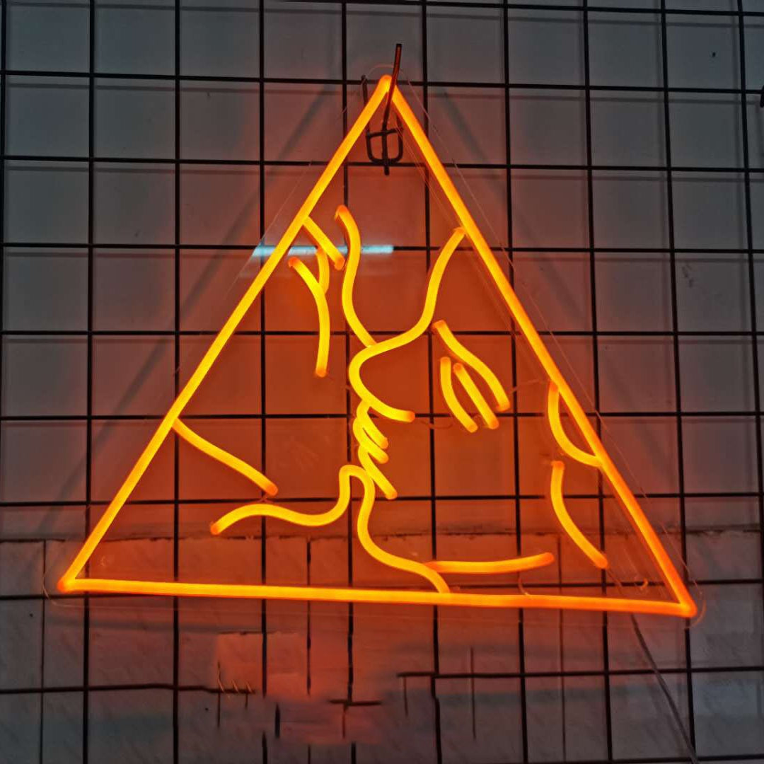 Kuss Paar Neon Leuchtschild