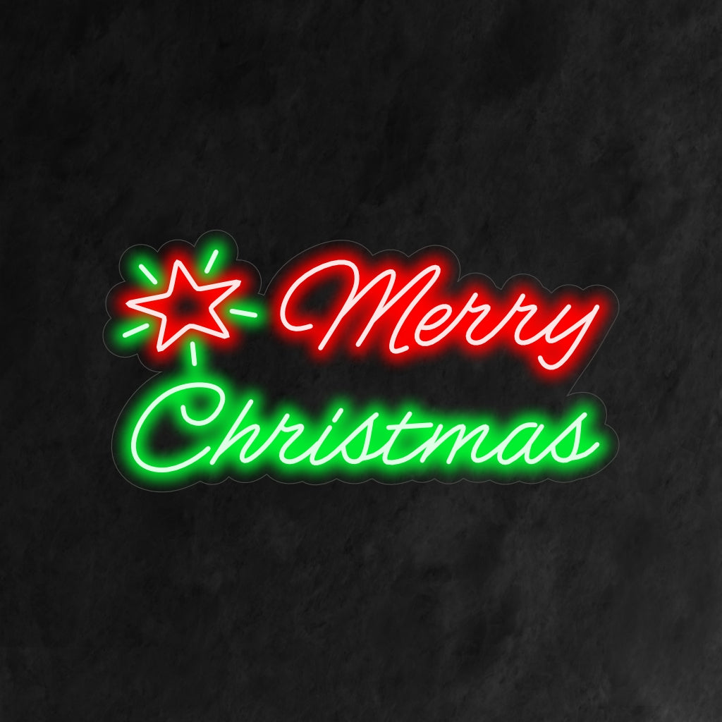 „Merry Christmas Neon Sign“ ist eine zeitlose und festliche Ergänzung für Ihr weihnachtliches Interieur. Ein Neonlicht, das die Wärme und den Geist von Weihnachten ausstrahlt.