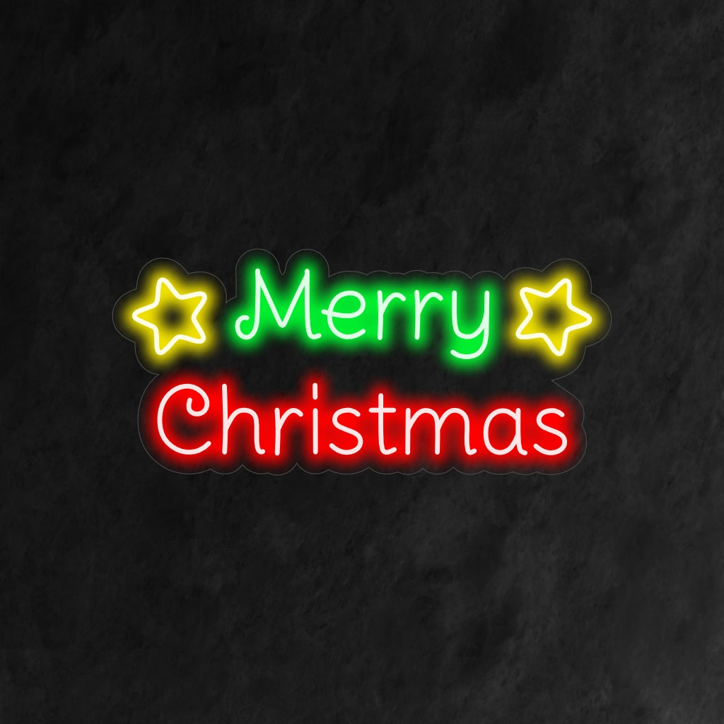 Das „Merry Christmas With Stars Neon Sign“ ist eine schillernde und festliche Ergänzung für Ihr weihnachtliches Interieur. Ein Neonlicht, das den Glanz der Sterne in die Weihnachtsfeierlichkeiten bringt.