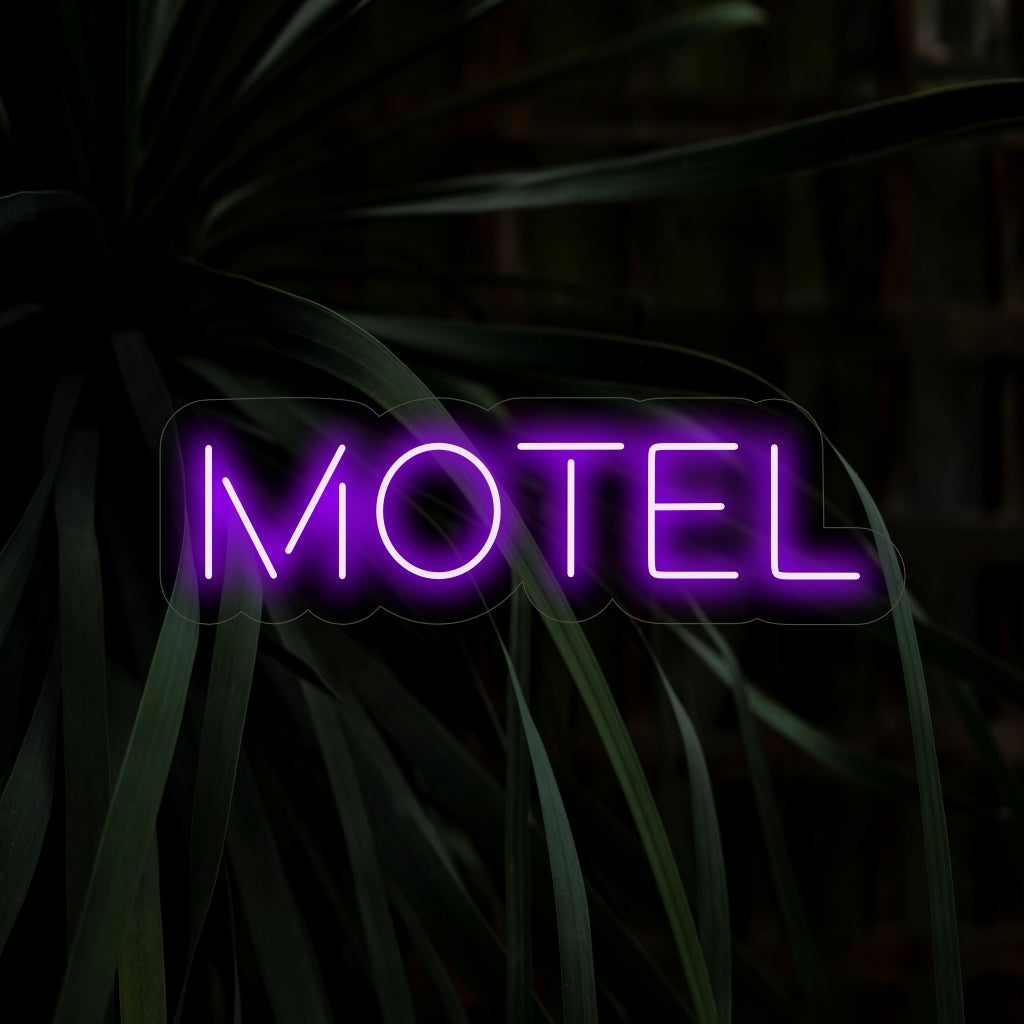 „Motel Neon Sign“ ist eine klassische und einladende Ergänzung, perfekt für Räume, die eine Retro- und einladende Atmosphäre ausstrahlen. Beleuchten Sie mit nostalgischem Charme!