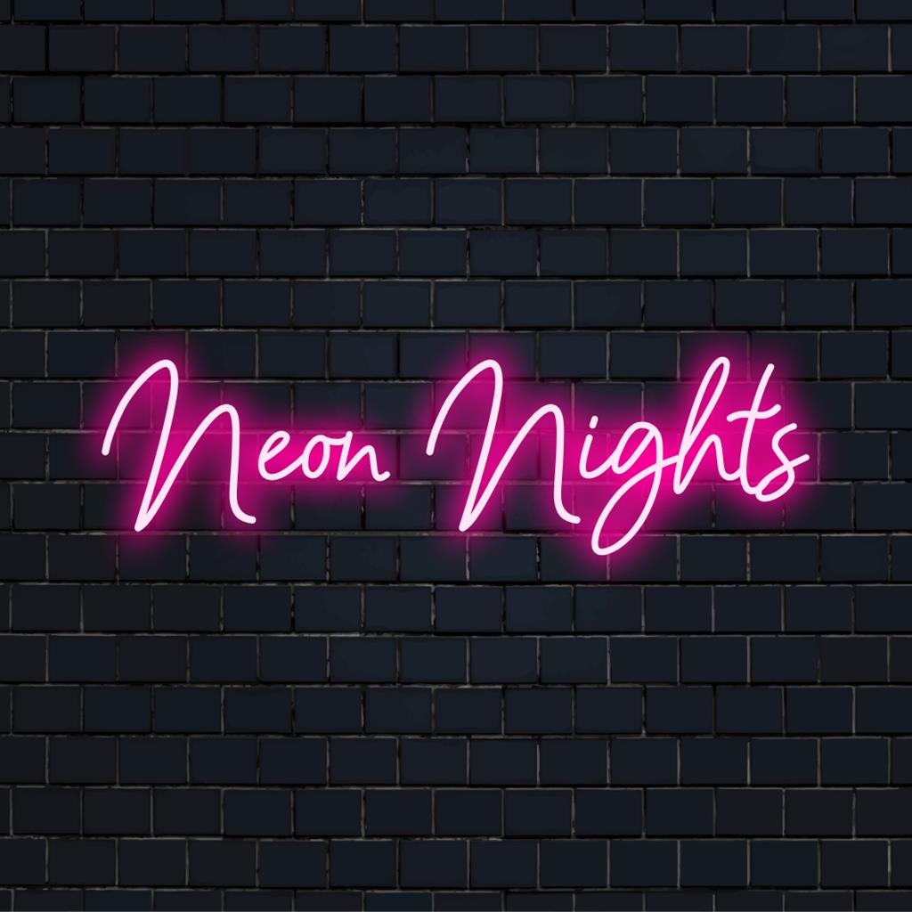 Erhellen Sie Ihren Raum mit dem individuell angefertigten LED-Neonschild von Neon Nights; perfekt für Ihre individuellen Dekorationswünsche.