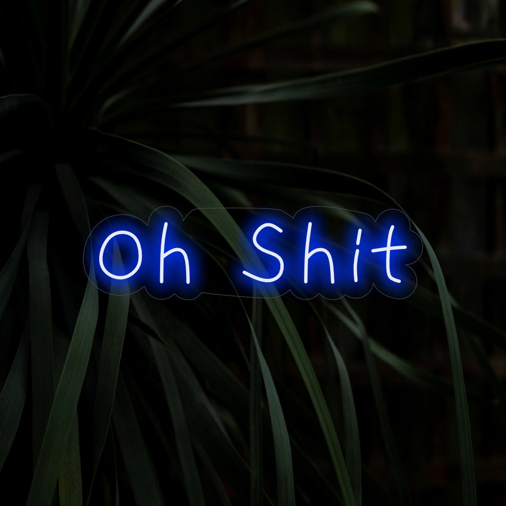 „Oh Shit Neon Sign“ ist eine humorvolle und respektlose Ergänzung, perfekt für Räume mit einer unbeschwerten und verspielten Atmosphäre. Erleuchten Sie mit einem Hauch von frechem Spaß!