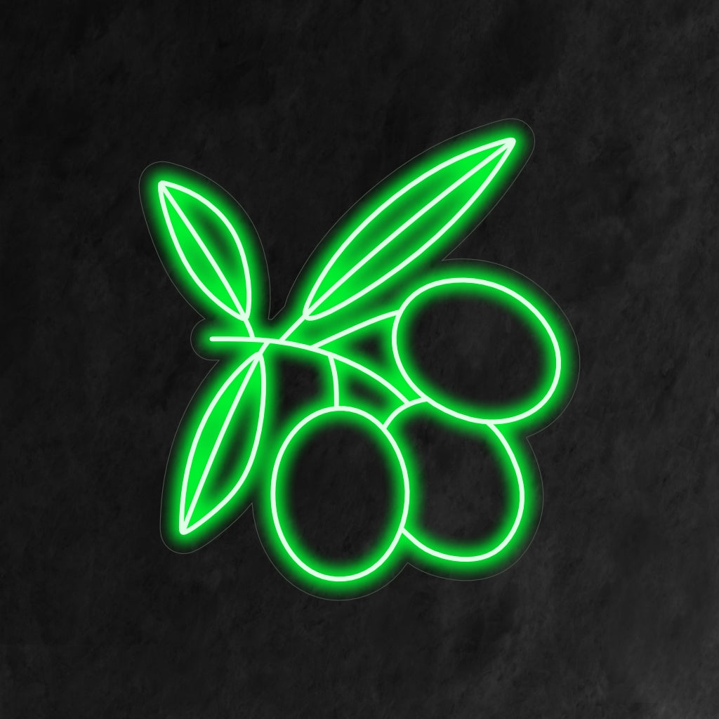 „Olive Branch Neon Sign“ ist eine von der Natur inspirierte und elegante Ergänzung für Ihr Interieur. Ein Neonlicht, das mit einem klassischen Olivenzweig-Design Frieden und Fülle symbolisiert.