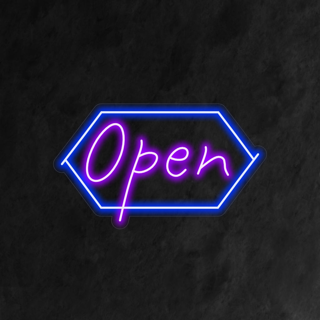 „Open Neon Sign“ ist ein klassisches Symbol für Barrierefreiheit, perfekt für Unternehmen, die bereit sind zu dienen. Erleuchten Sie mit einer offenen und einladenden Ausstrahlung!