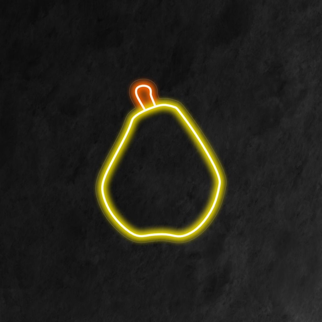 „Pear Neon Sign“ ist eine fruchtige und erfrischende Ergänzung für Ihr Interieur. Ein Neonlicht, das die Einfachheit und Schönheit einer reifen Birne hervorhebt.