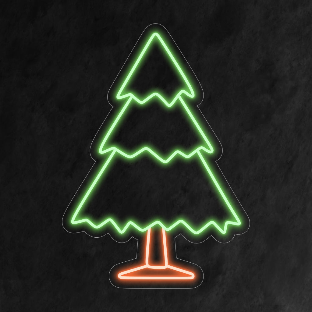 „Pine Tree Christmas Neon Sign“ ist eine festliche und klassische Ergänzung, perfekt für Räume, die den zeitlosen Charme von Weihnachtsbäumen einfangen. Erleuchten Sie mit Weihnachtsstimmung und immergrüner Schönheit!