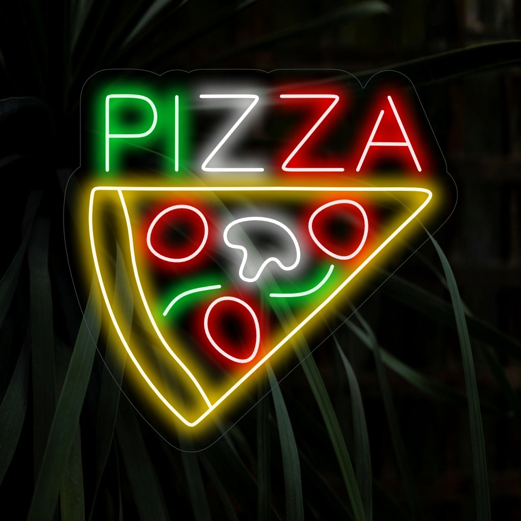 „Pizza Neon Sign“ ist eine leckere und ikonische Ergänzung, perfekt für Pizzerien und Pizzaliebhaber. Erleuchten Sie mit dem unwiderstehlichen Charme eines klassischen Stücks!
