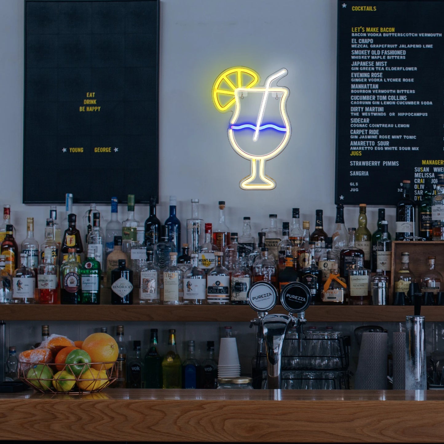 Trinkbecher 5V USB LED Leuchtschild - Preisgünstig