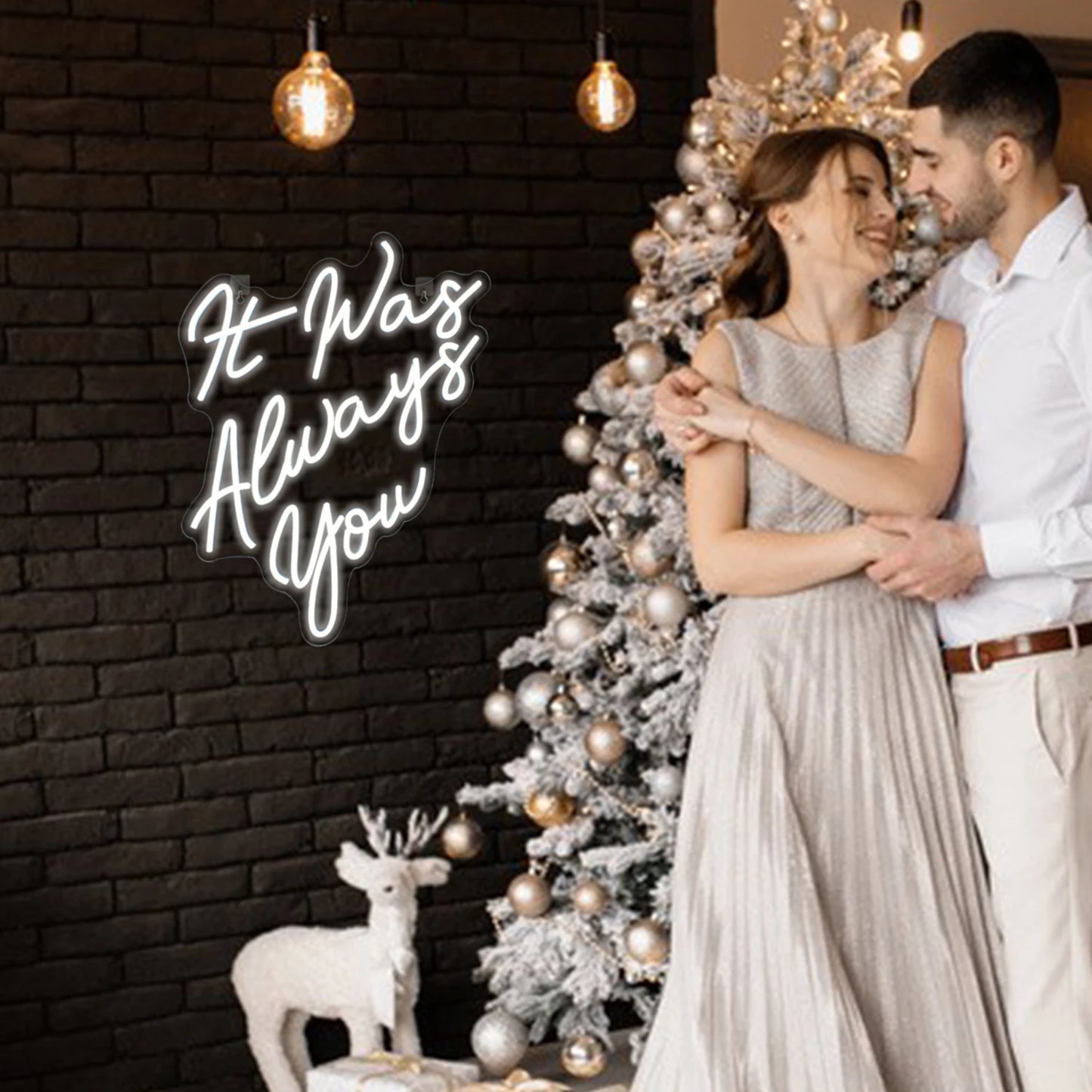 Es War Immer Du 5V USB LED Leuchtschild - Budgetfreundlich