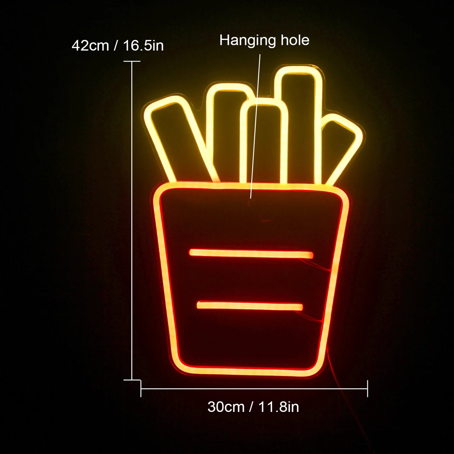 Hamburger 5V USB LED Leuchtschild - Preiswert