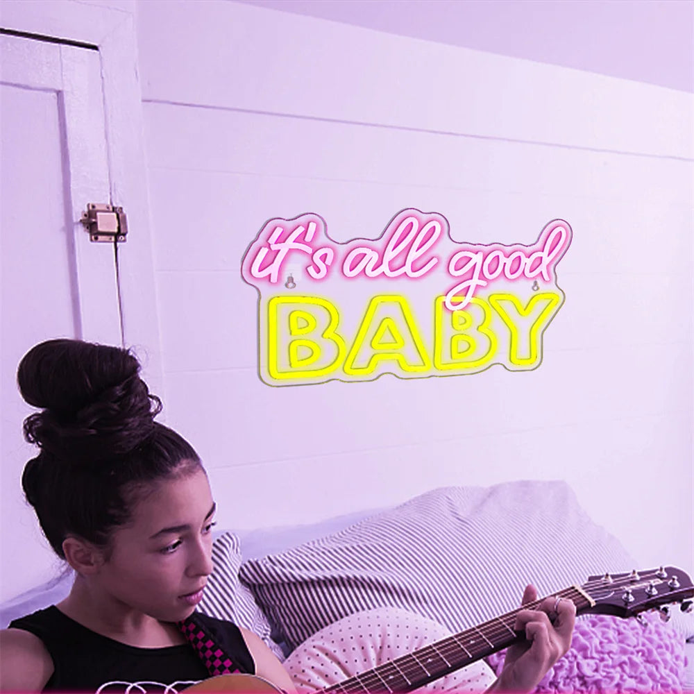 It's All Good Baby 5V USB LED Leuchtschild - Günstige Option