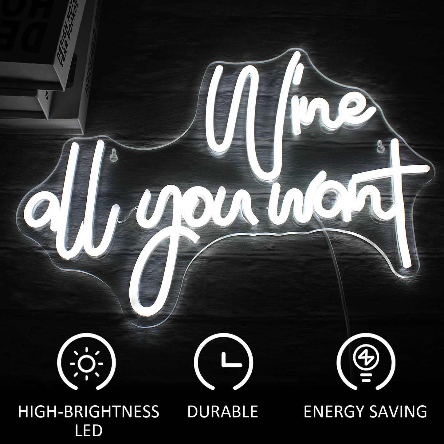 Wein Soviel Du Willst 5V USB LED Leuchtschild - Preisgünstig