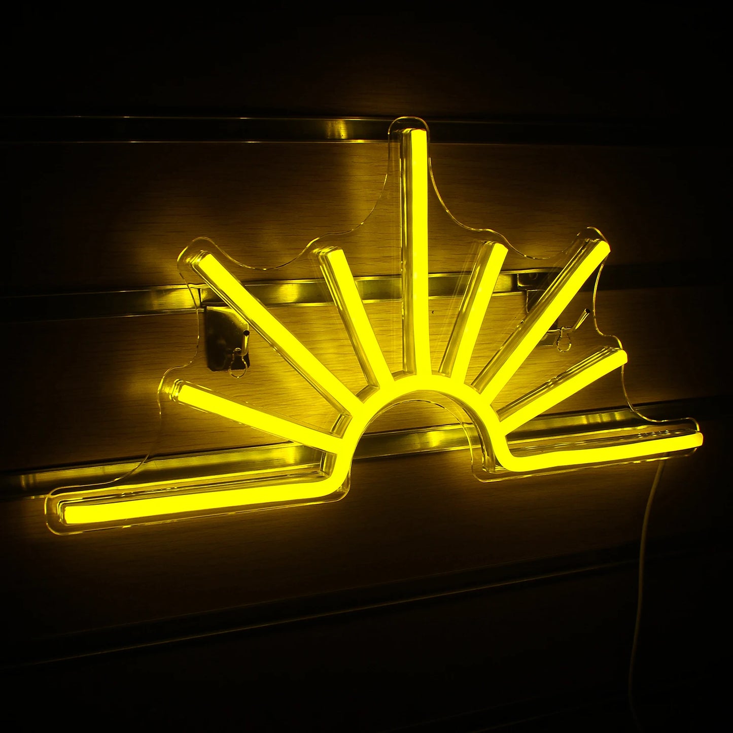 Sonnen-LED-Leuchtschild mit 5V USB - Preisgünstig