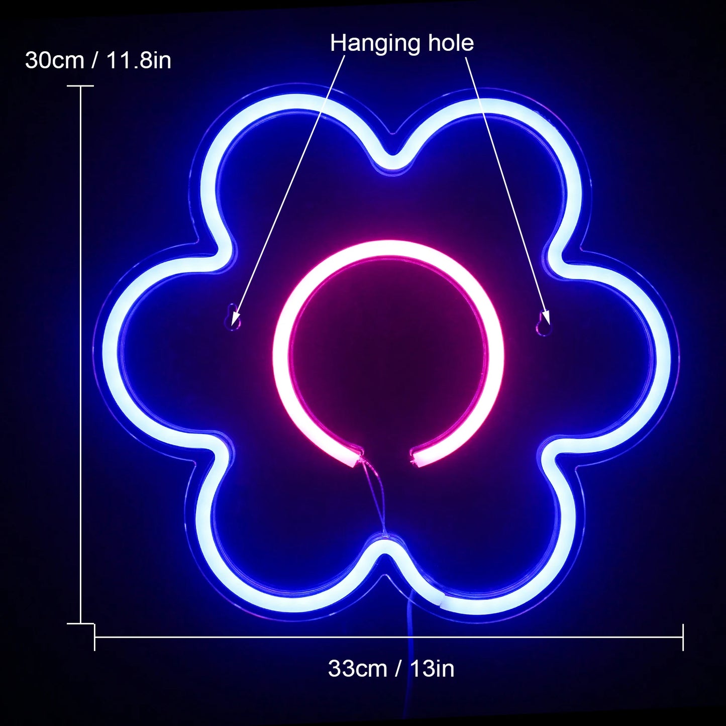 LED Blumen 5V USB Neon Leuchtschild - Preiswert