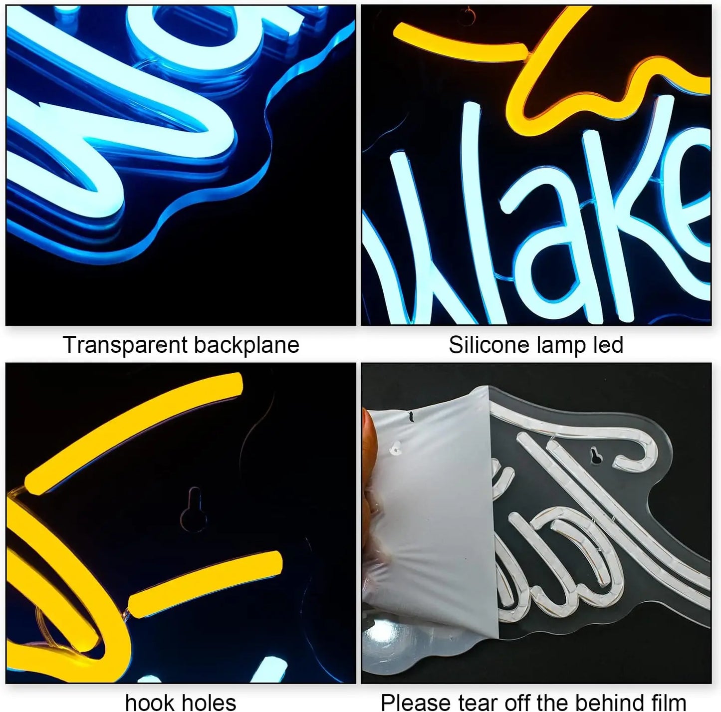 Wake in Bake 5V USB LED Leuchtschild - Preisgünstig