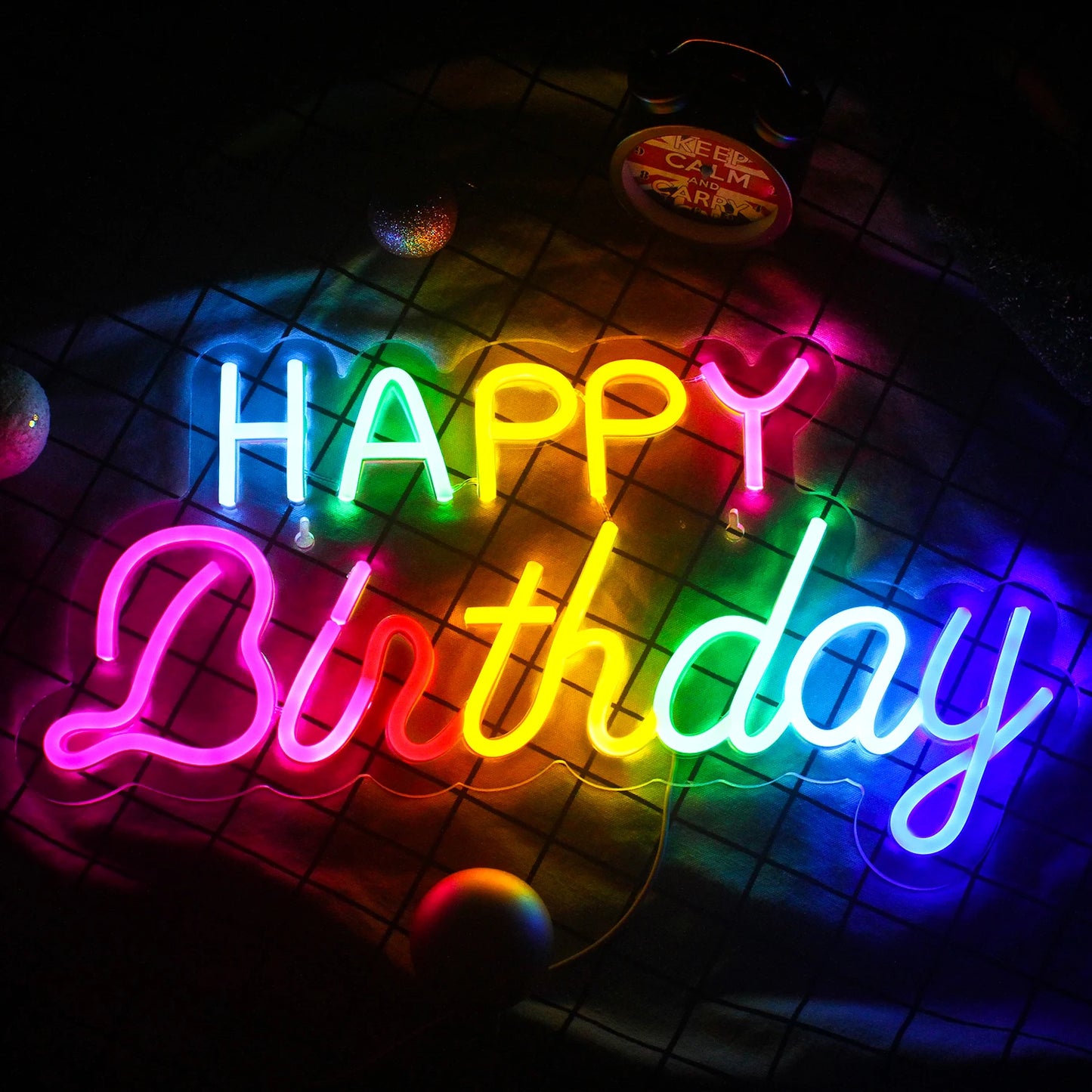 Happy Birthday 5V USB LED Neon Schild - Preisgünstig
