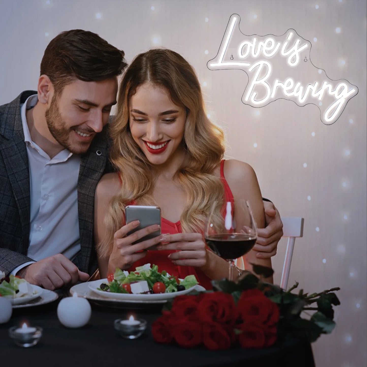 Love is Breaking 5V USB LED Leuchtschild - Preiswert