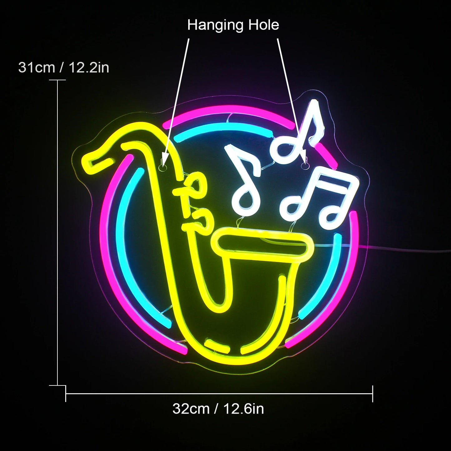Saxophon 5V USB LED Neonschild - Preiswert