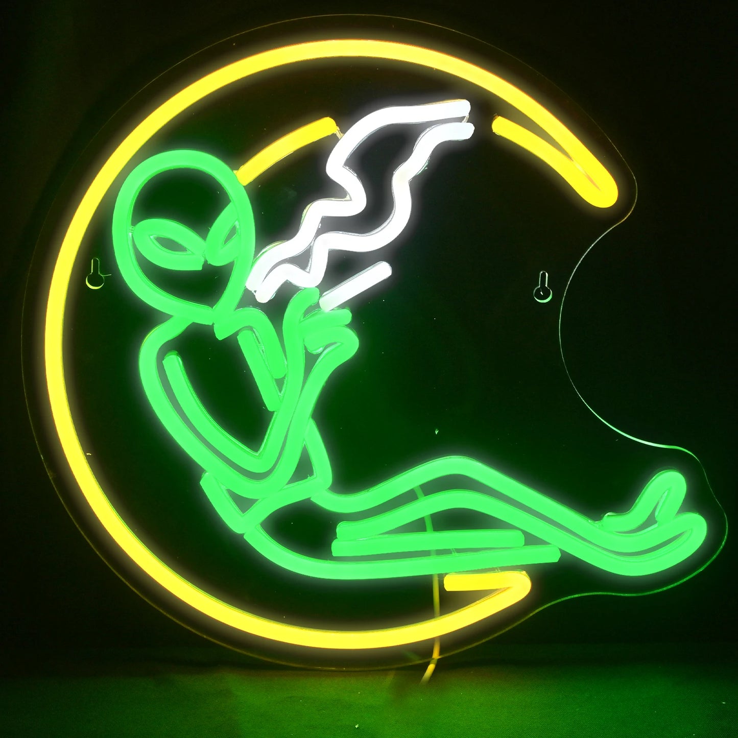 Moon Rauchender Alien 5V USB LED Neon Schild - Preisgünstig