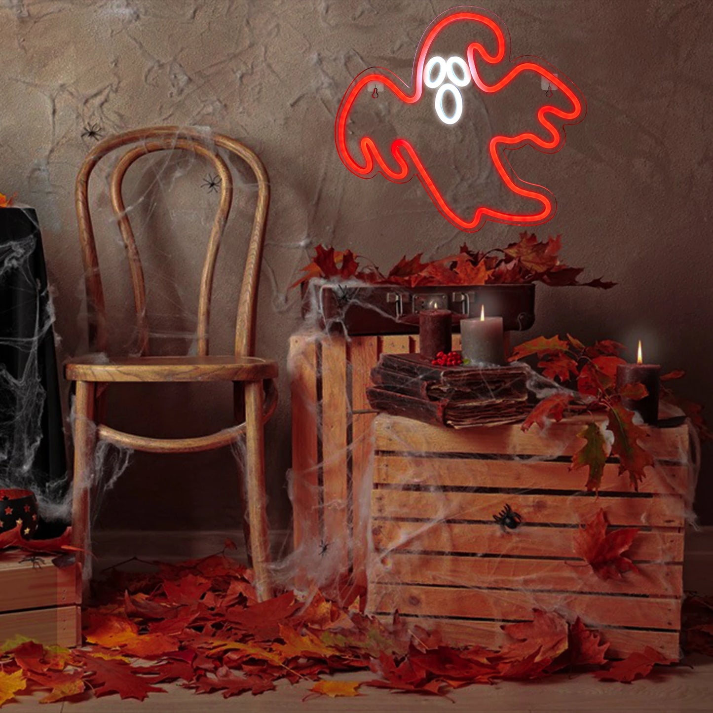 Halloween 5V USB LED Leuchtschild - Preisgünstig