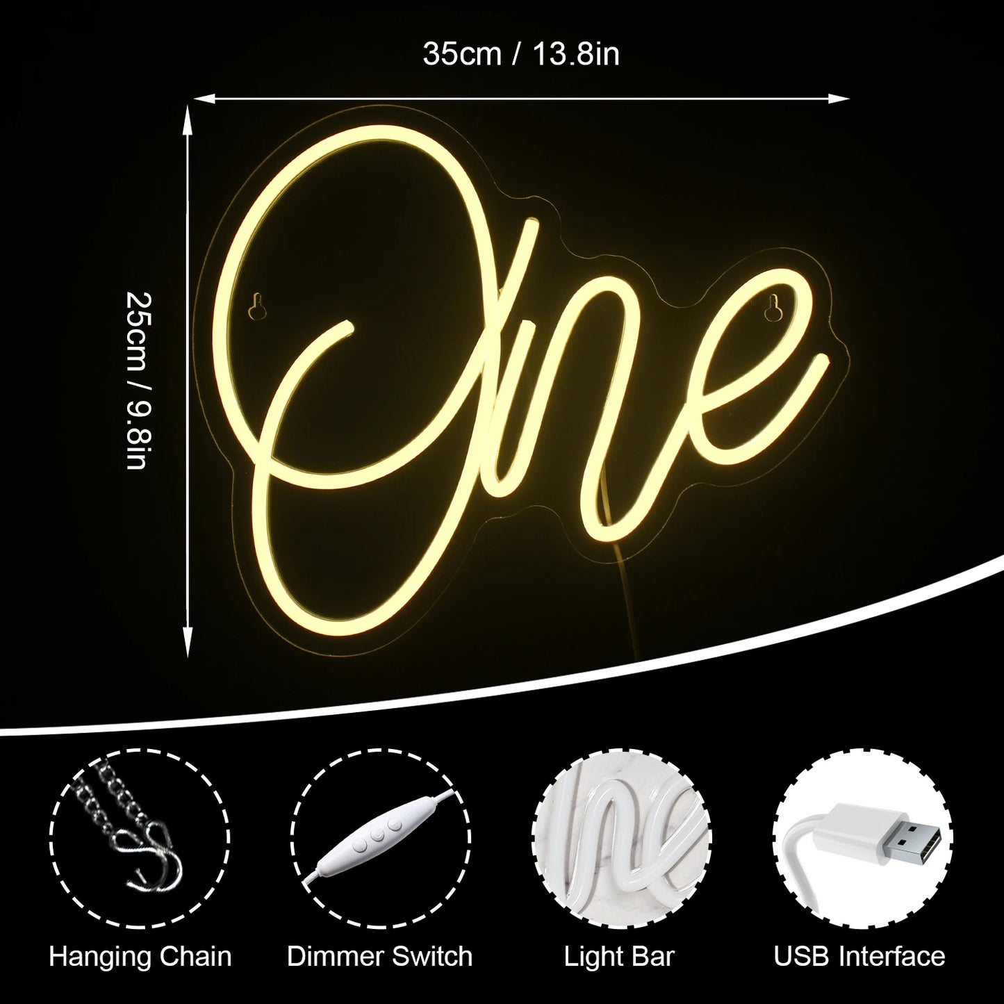 Ein 5V USB LED Leuchtschild - Budgetfreundlich