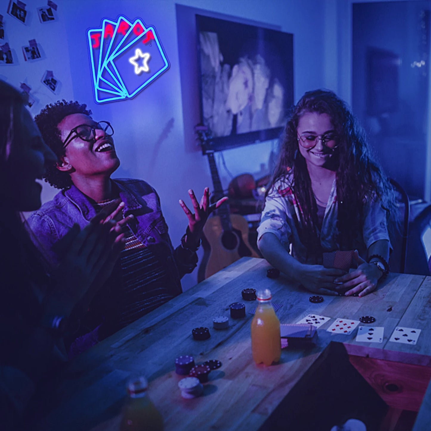 Poker 5V USB LED Leuchtschild - Preisgünstig