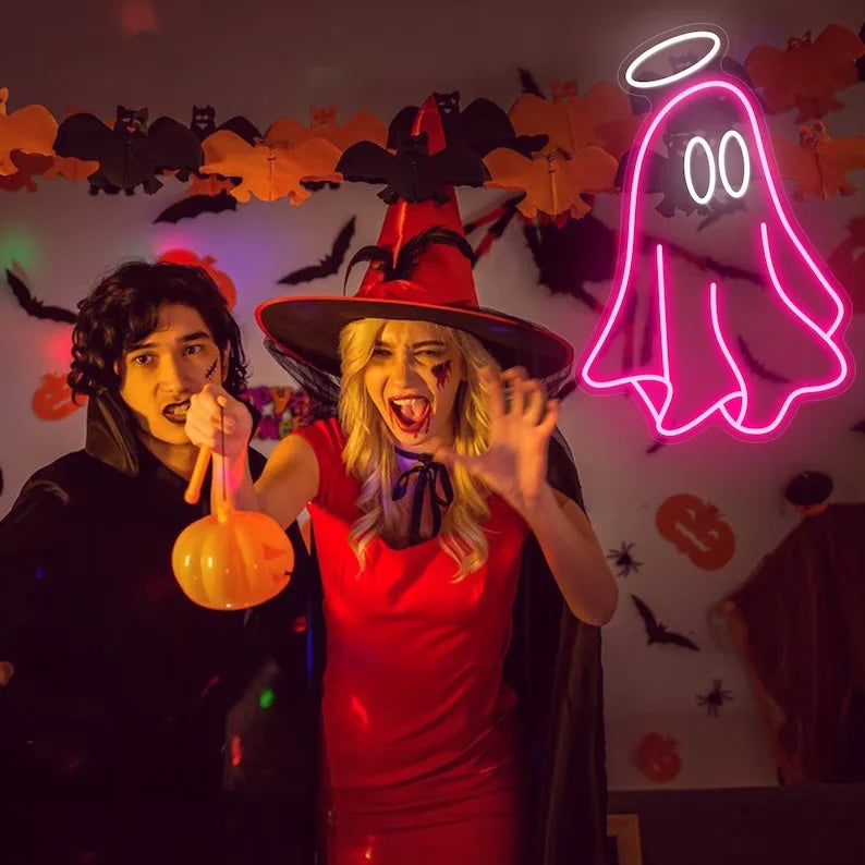 Ghost 5V USB LED Leuchtschild - Preisgünstig