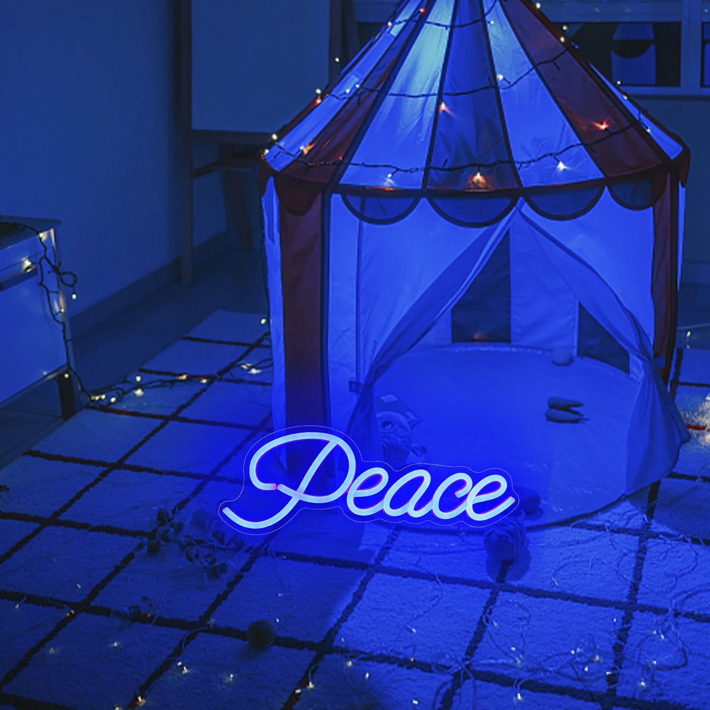 Peace 5V USB LED Neon Leuchtschild - Preisgünstig