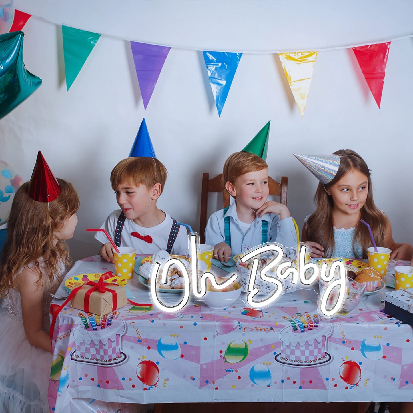 Oh Baby 5V USB LED Leuchtschild - Preisgünstig