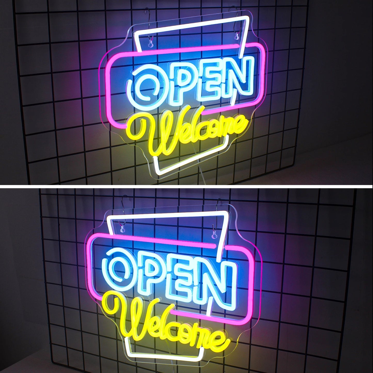 Offenes Willkommen 5V USB LED Leuchtschild - Preisgünstig