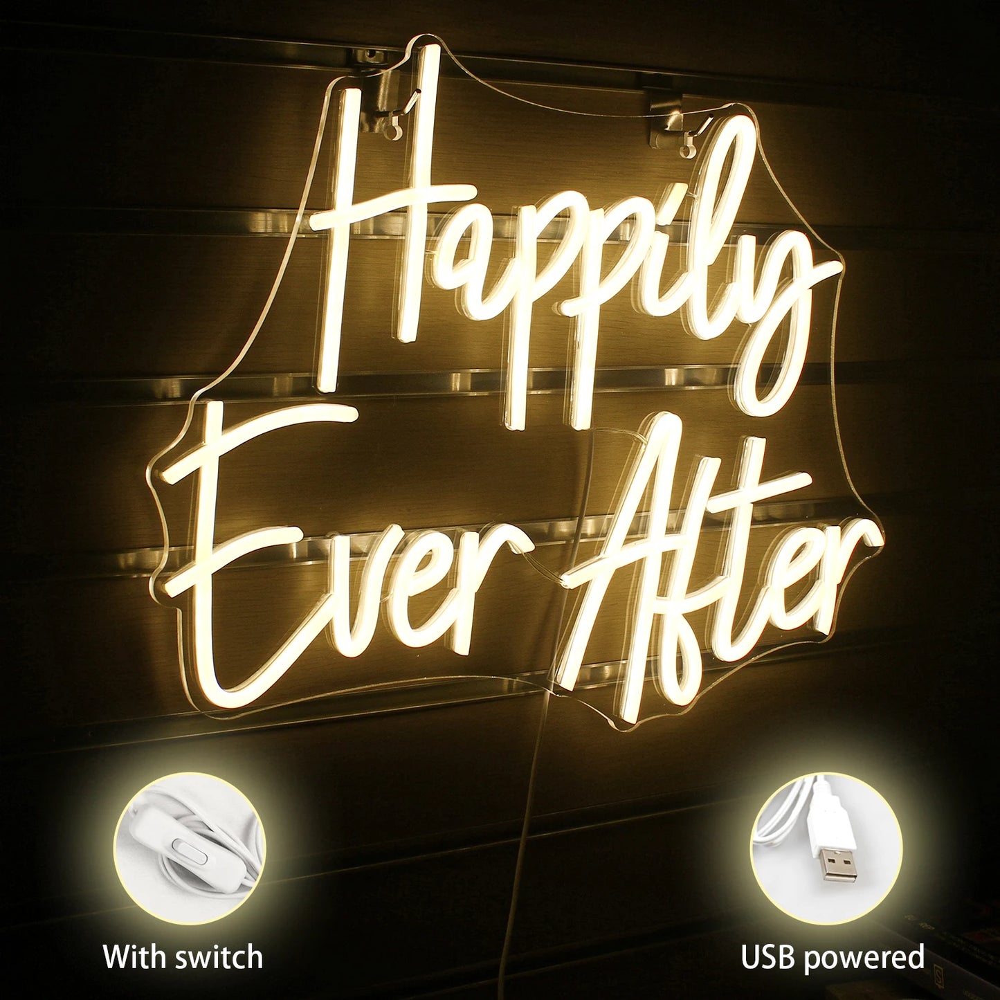 Happily Ever After 5V USB LED Neon Schild - Preisgünstig