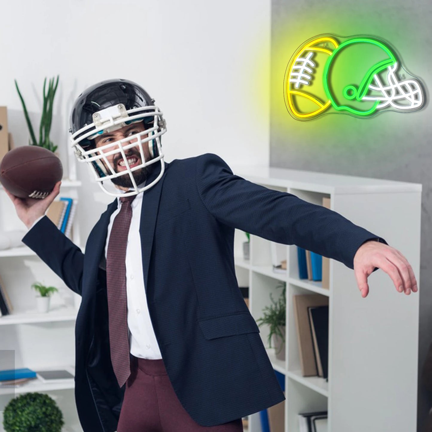 Rugby-Helm 5V USB LED Neon Schild - Preisgünstig