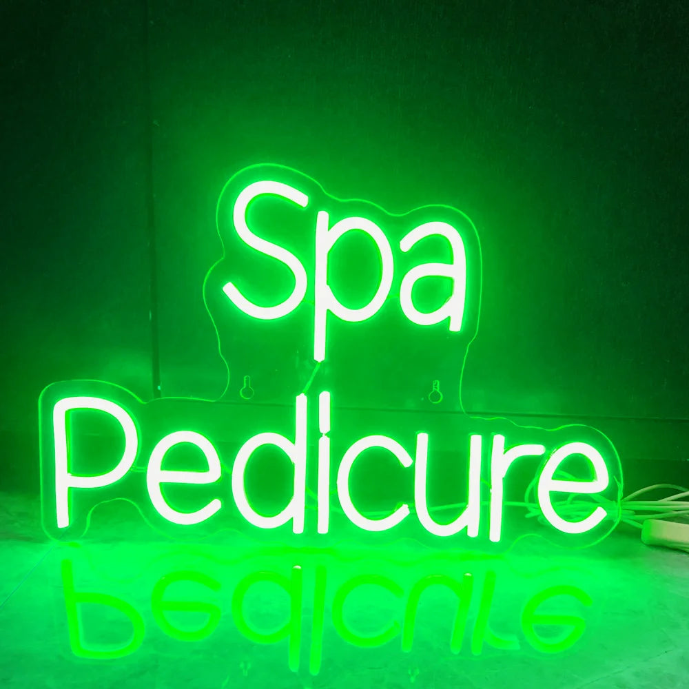 Spa Pediküre 5V USB LED Leuchtschild - Preisgünstig