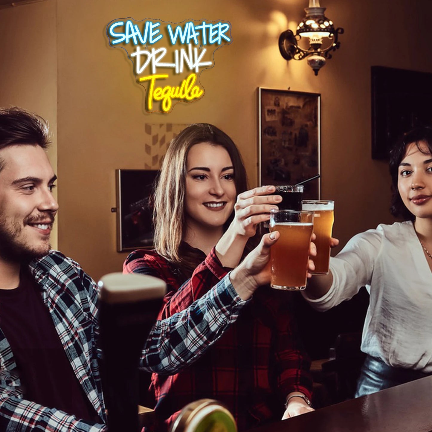 Save Water Drink Tequila 5V USB LED Leuchtschild - Preiswert