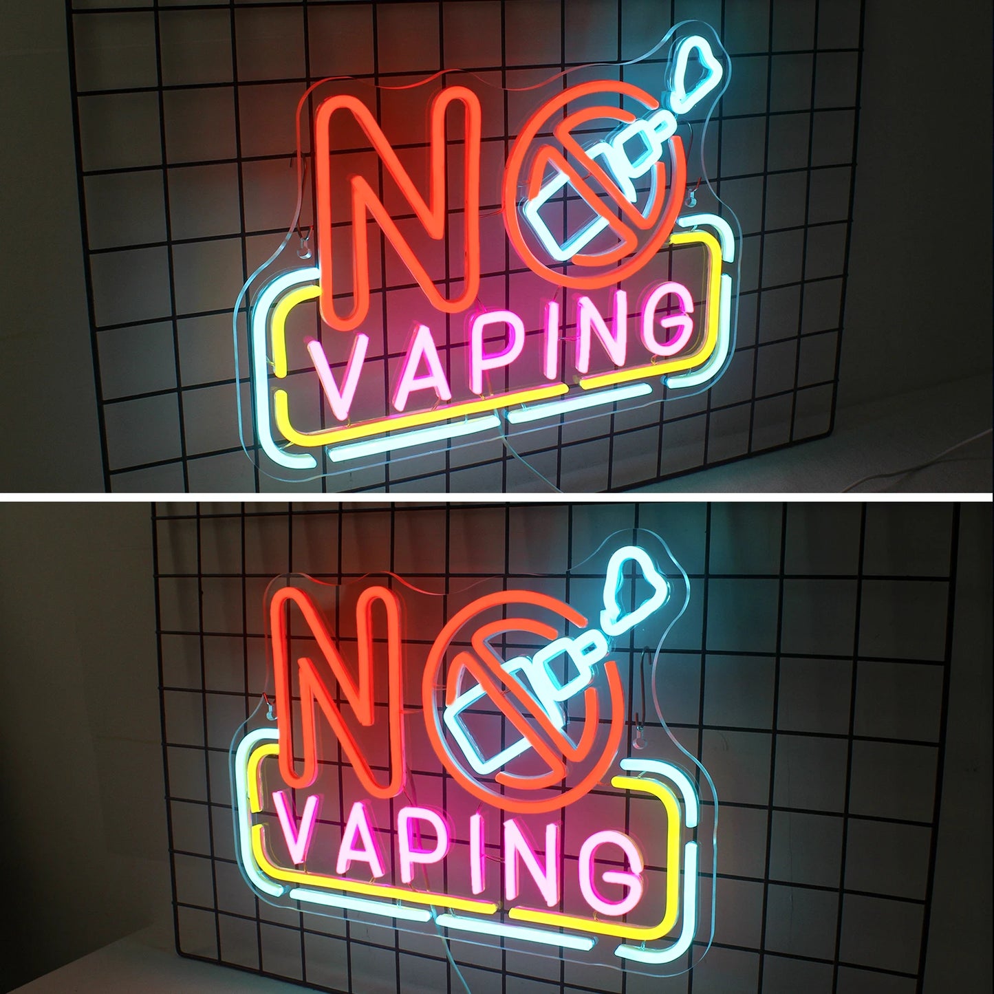 Kein Vaping 5V USB LED Leuchtschild - Preisgünstig