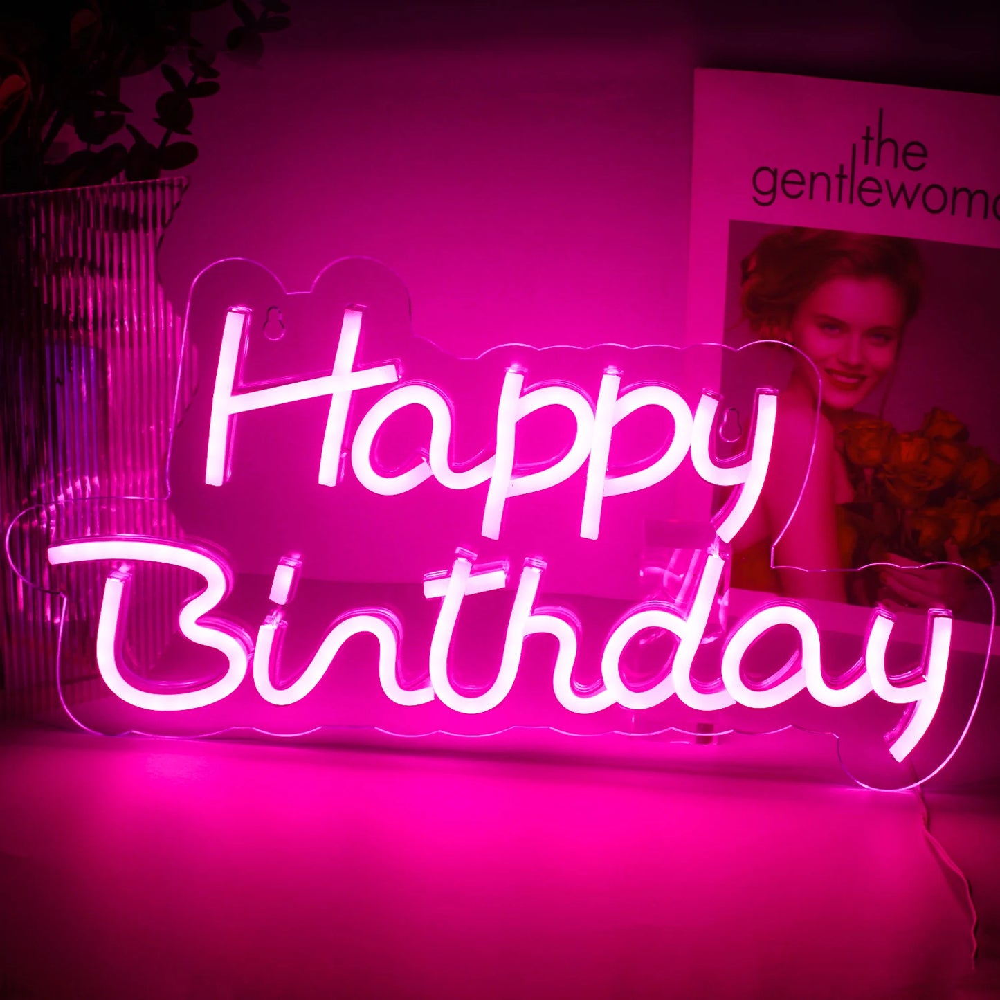 Happy Birthday 5V USB LED Leuchtschild - Preisgünstig
