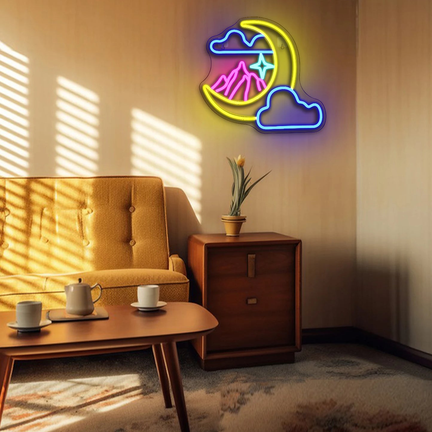 Moon Cloud 5V Mini USB LED Neonschild - Budgetfreundlich