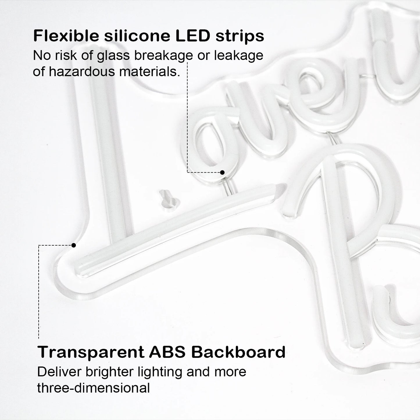 Love is Breaking 5V USB LED Leuchtschild - Preiswert