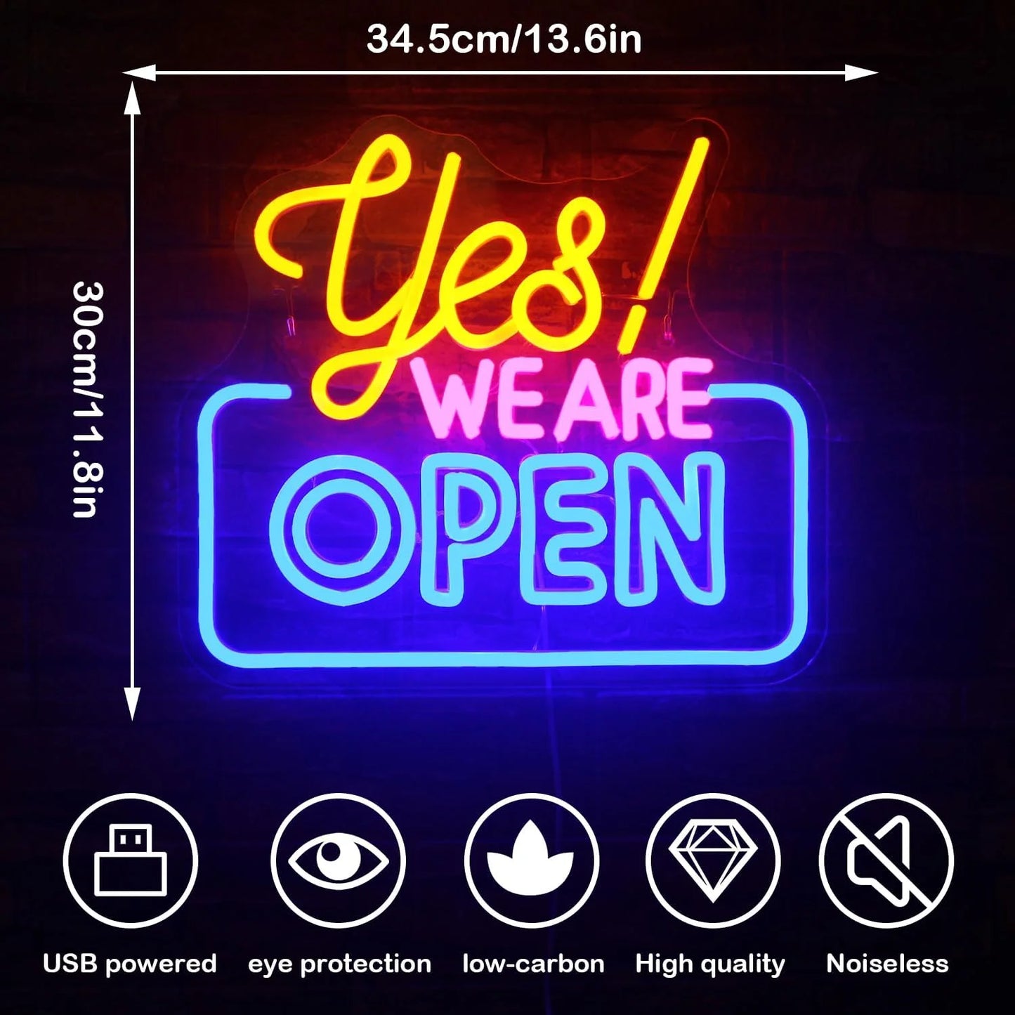 Open 5V USB LED Leuchtschild - Preisgünstig