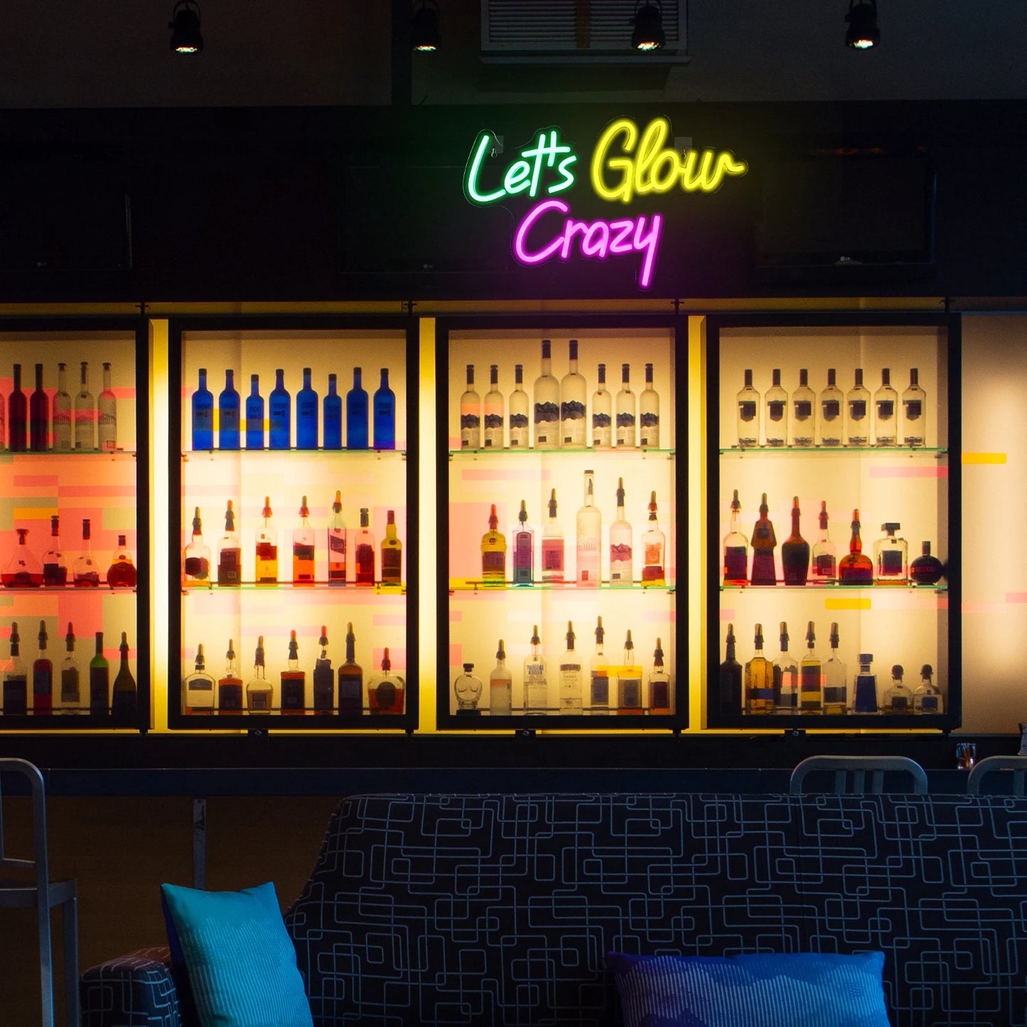 Let's Glow Crazy 5V USB LED Leuchtschild - Preisgünstig